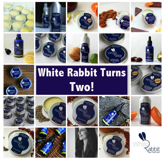 White Rabbit Turns Two - Thanks To You! - White Rabbit Skin Care