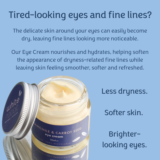 Chamomile & Carrot Seed Eye Cream | Hydrating & Rejuvenating – 15ml