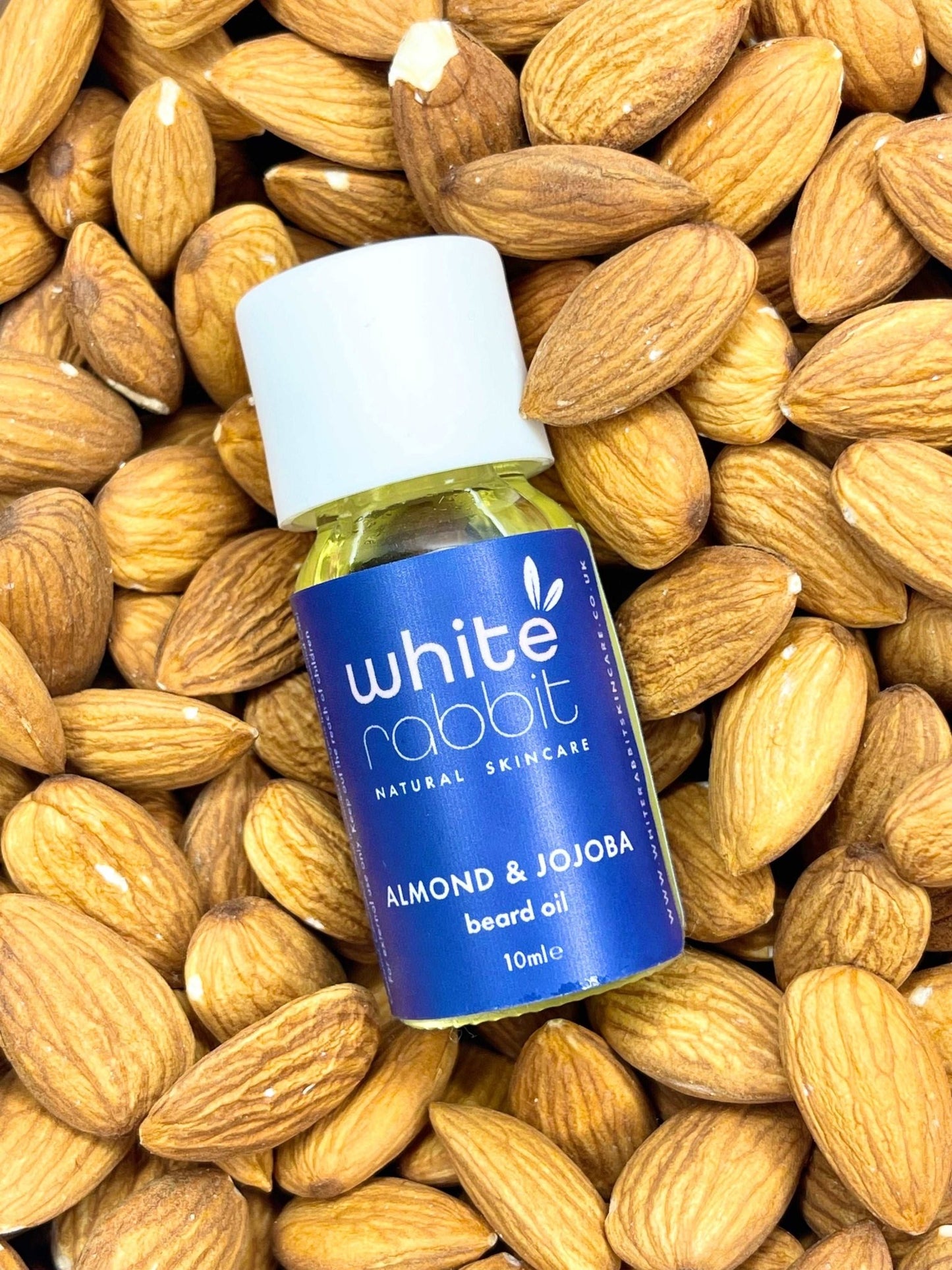 Almond & Jojoba Beard Boosting Oil - 10ml travel/trial size - White Rabbit Skin Care