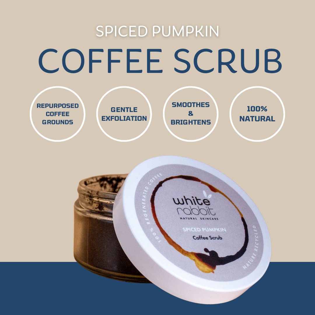 Limited Edition Spiced Pumpkin Face & Body Coffee Scrub - White Rabbit Skin Care