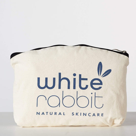 Organic Cotton Cosmetic Makeup Bag - White Rabbit Skin Care