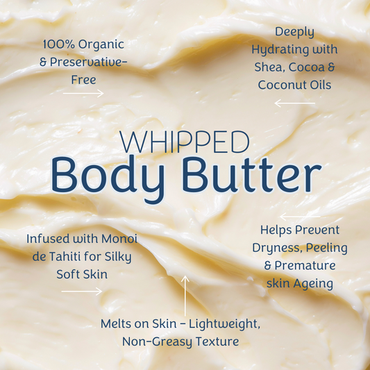 Organic Vanilla Whipped Body Butter | Polynesian-Inspired Hydration